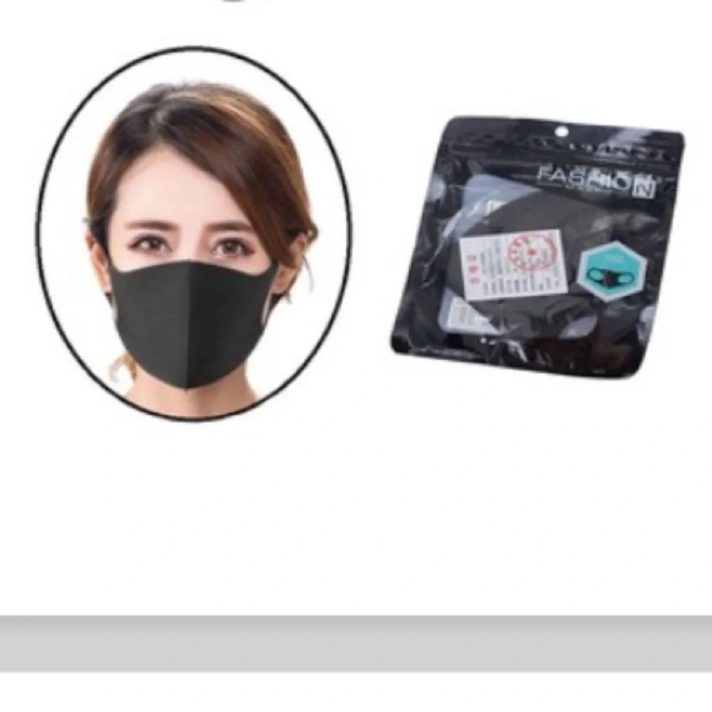 Navy individually packaged face mask face shield